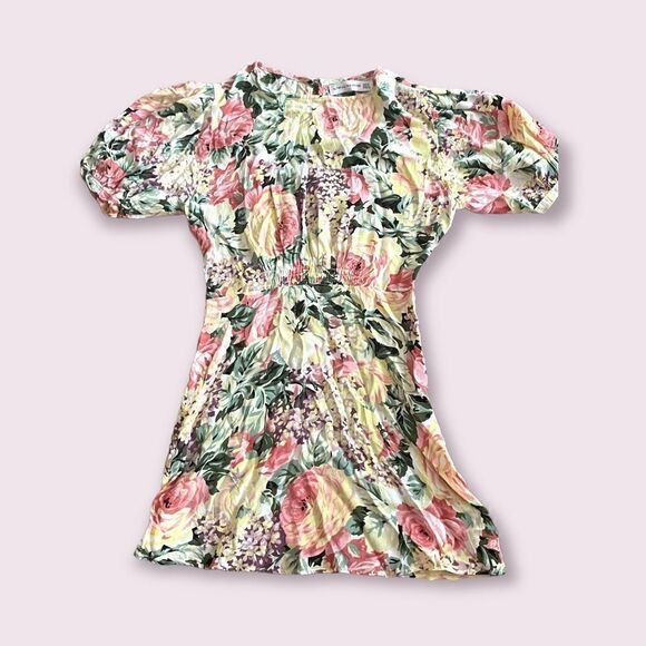 Faithful The Brand | Sidonie Mini Dress Venissa Floral Yellow Size 2 XS - Picture 5 of 10